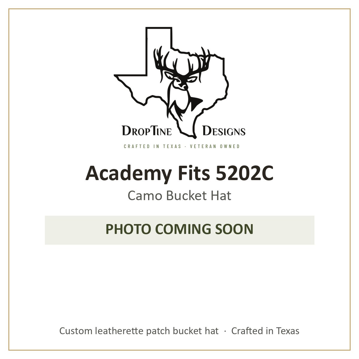 Photo coming soon: Academy Fits 5202C Camo Bucket Hat