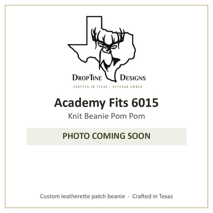 Photo coming soon: Academy Fits 6015 Knit Beanie Pom Pom