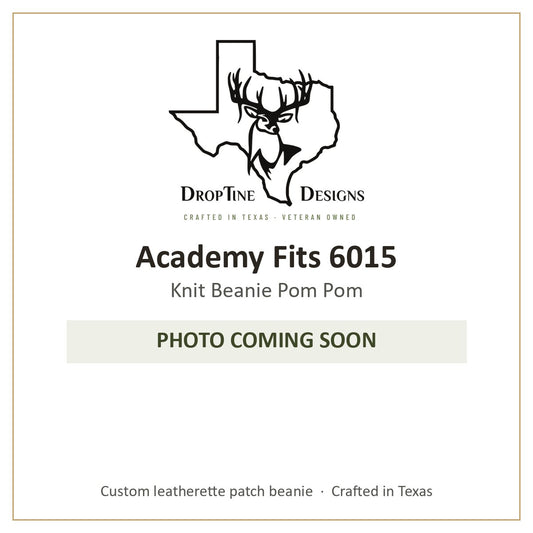 Photo coming soon: Academy Fits 6015 Knit Beanie Pom Pom