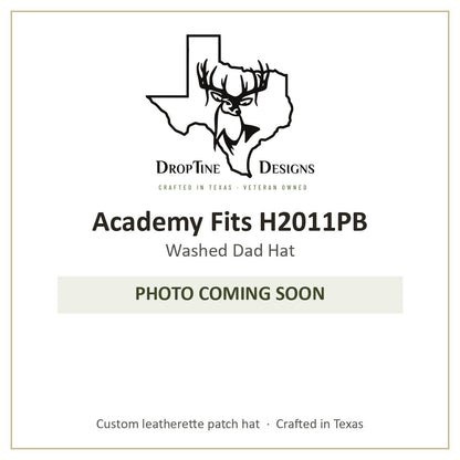 Photo coming soon: Academy Fits H2011PB Washed Dad Hat