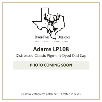 Photo coming soon: Adams LP108 Distressed Classic Pigment-Dyed Dad Cap