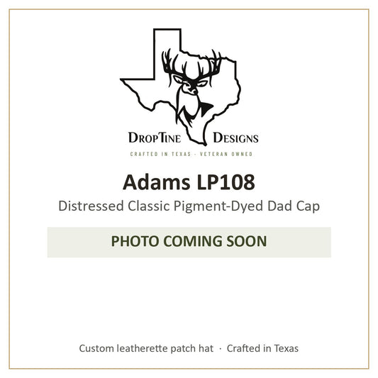 Photo coming soon: Adams LP108 Distressed Classic Pigment-Dyed Dad Cap