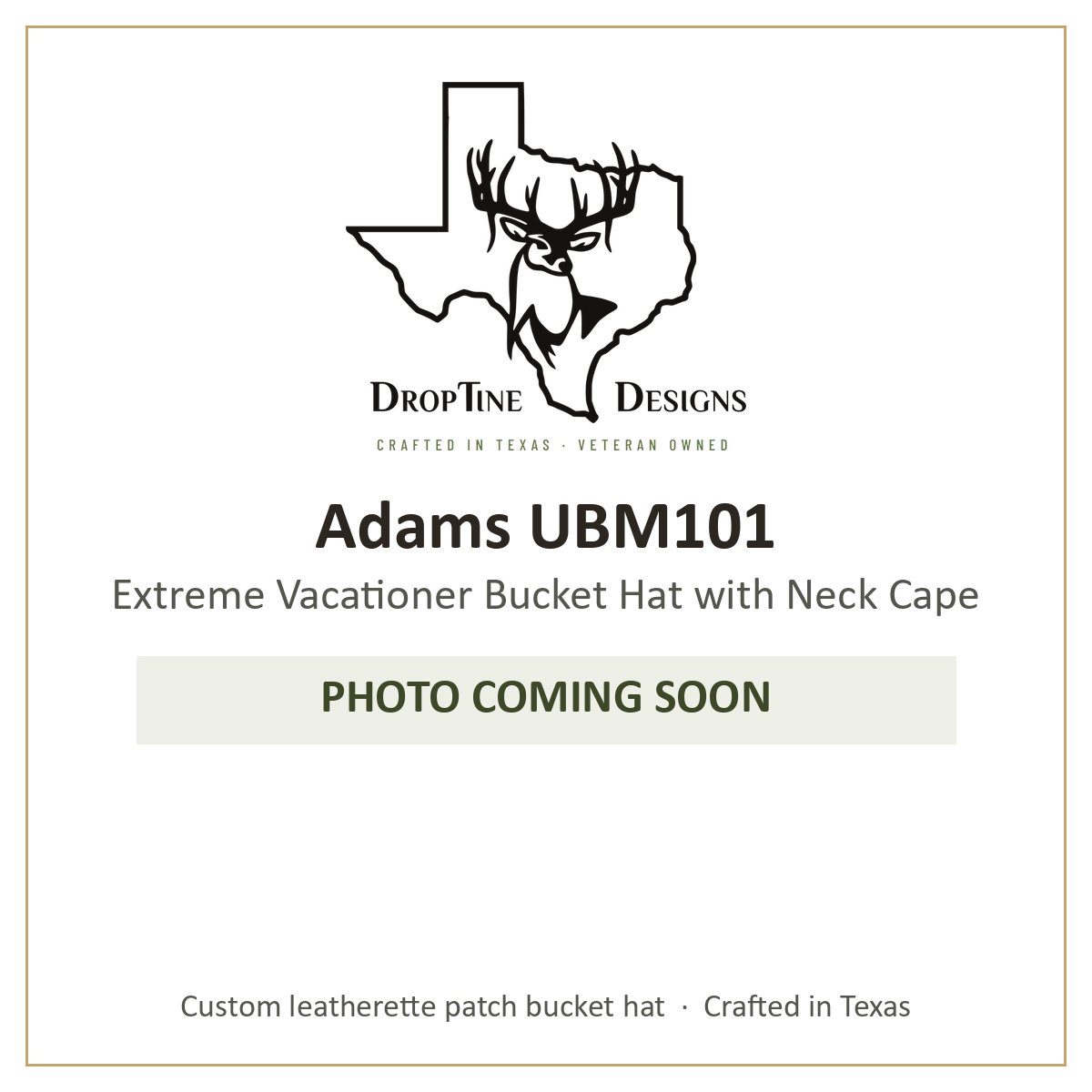 Photo coming soon: Adams UBM101 Extreme Vacationer Bucket Hat with Neck Cape