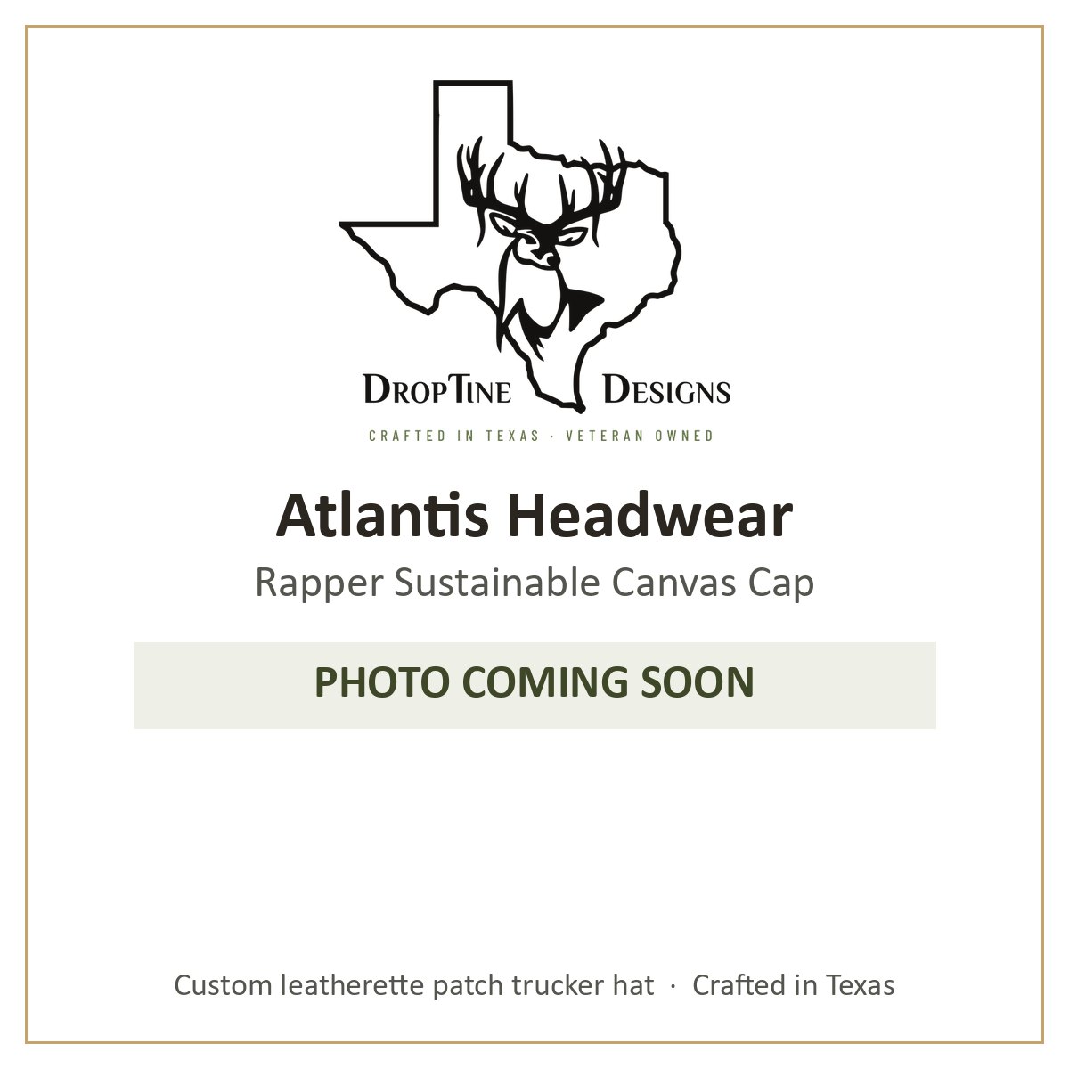 Photo coming soon: Atlantis Headwear Rapper Sustainable Canvas Cap