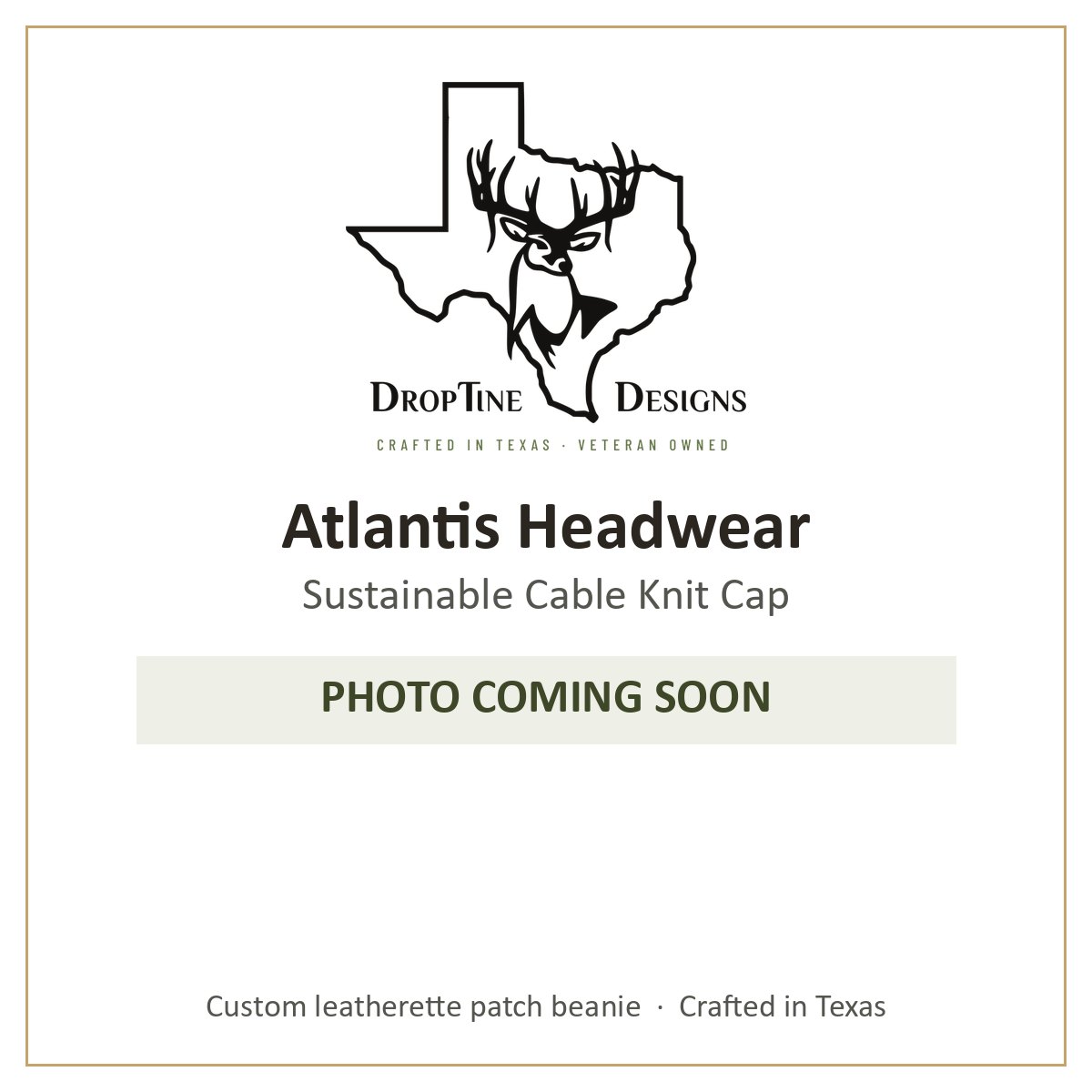 Photo coming soon: Atlantis Headwear Sustainable Cable Knit Cap