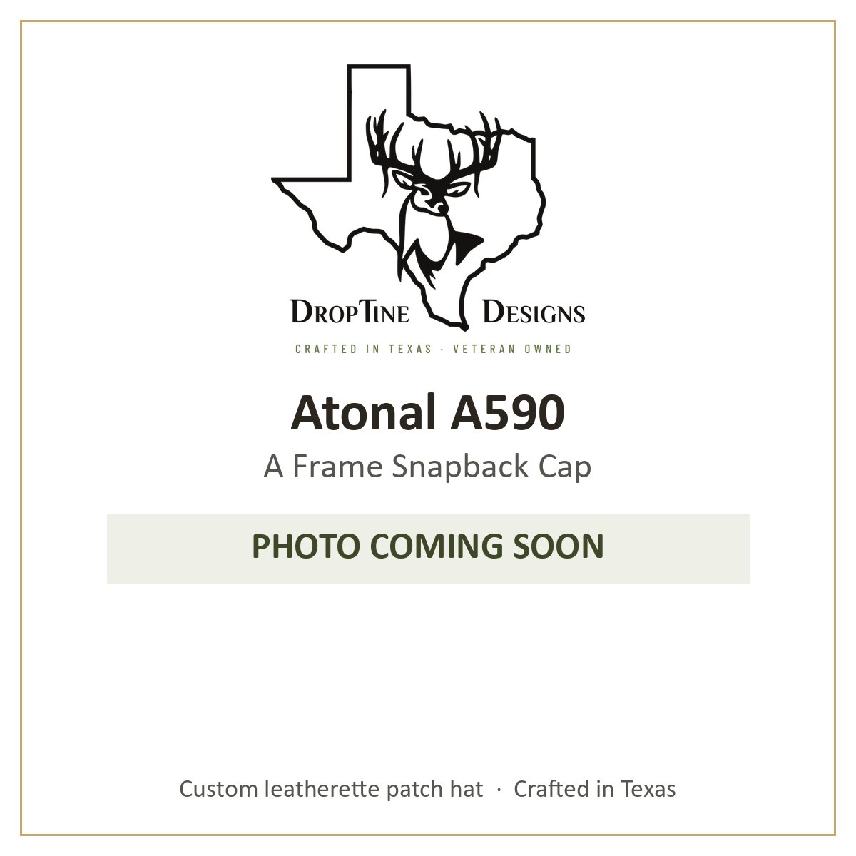 Photo coming soon: Atonal A590 A Frame Snapback Cap