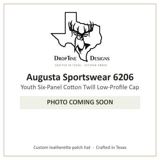 Photo coming soon: Augusta Sportswear 6206 Youth Six-Panel Cotton Twill Low-Profile Cap
