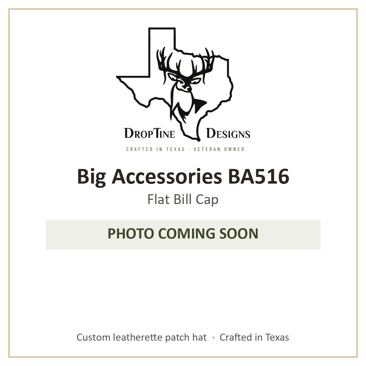 Photo coming soon: Big Accessories BA516 Flat Bill Cap
