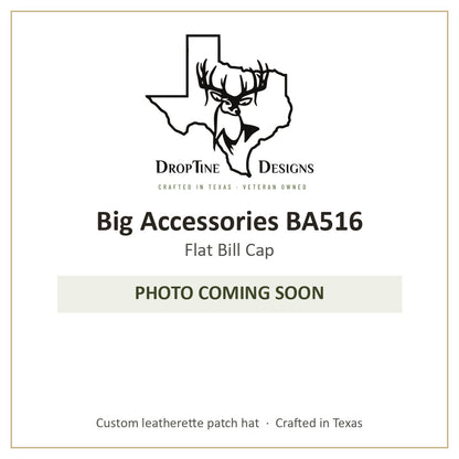 Photo coming soon: Big Accessories BA516 Flat Bill Cap