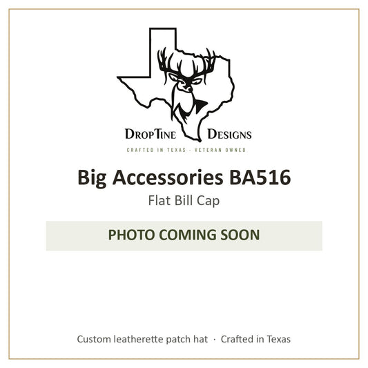 Photo coming soon: Big Accessories BA516 Flat Bill Cap