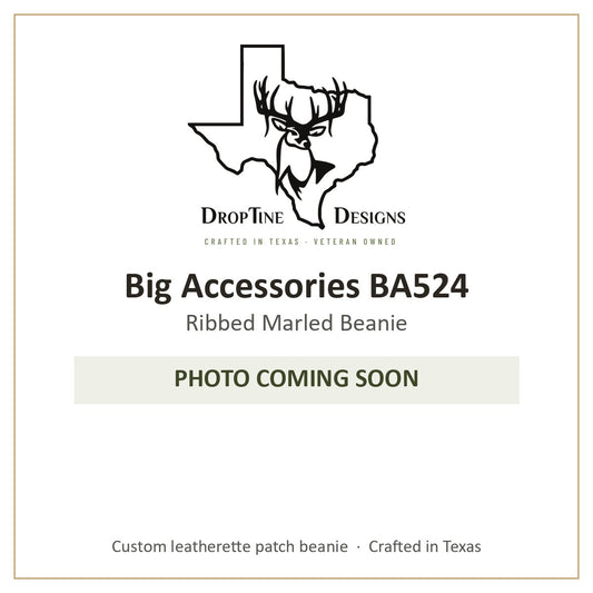 Photo coming soon: Big Accessories BA524 Ribbed Marled Beanie