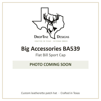 Photo coming soon: Big Accessories BA539 Flat Bill Sport Cap