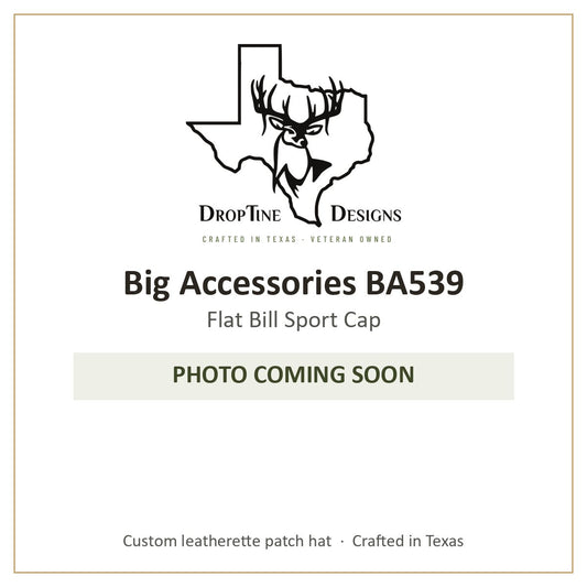 Photo coming soon: Big Accessories BA539 Flat Bill Sport Cap