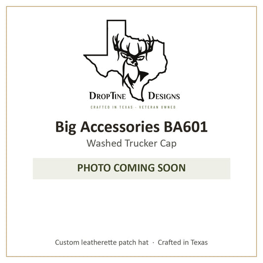 Photo coming soon: Big Accessories BA601 Washed Trucker Cap