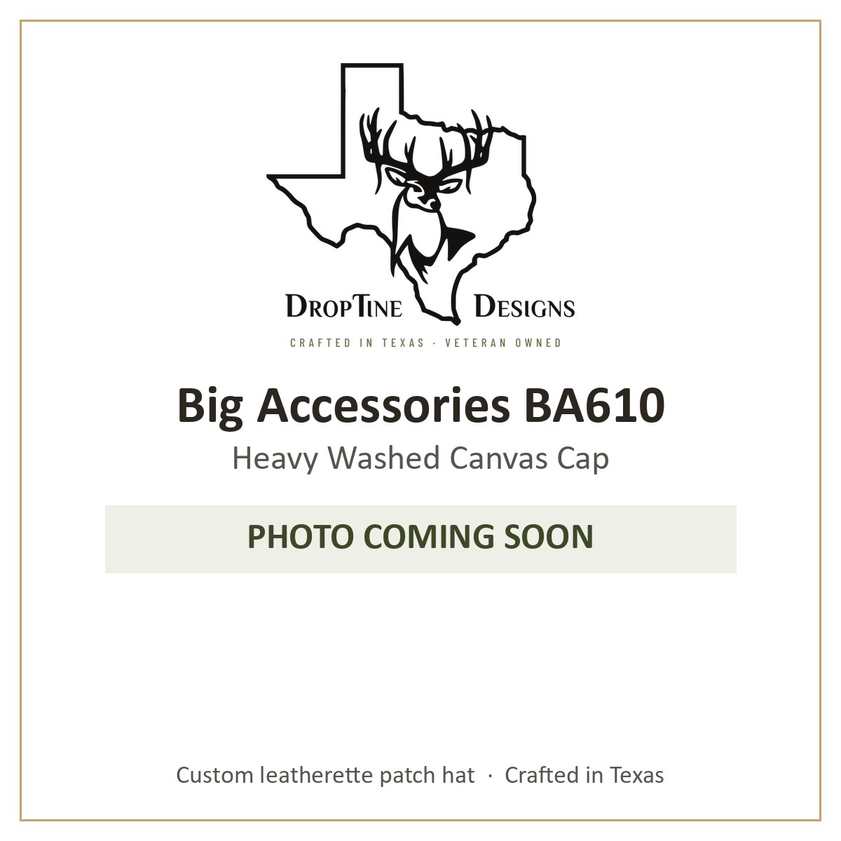 Photo coming soon: Big Accessories BA610 Heavy Washed Canvas Cap