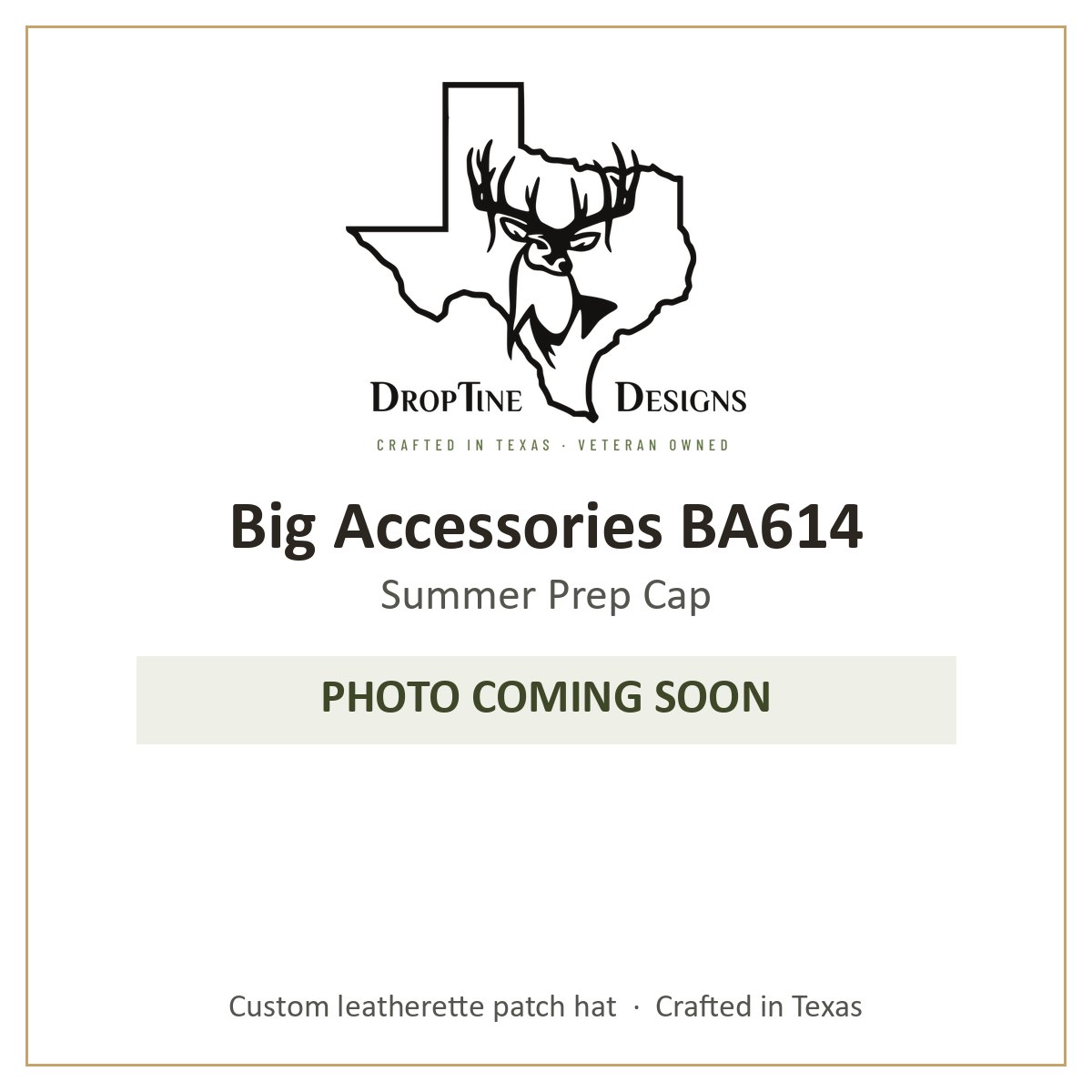 Photo coming soon: Big Accessories BA614 Summer Prep Cap