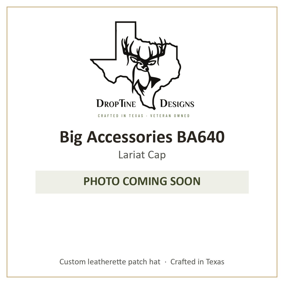 Photo coming soon: Big Accessories BA640 Lariat Cap