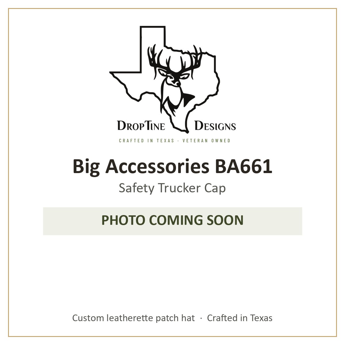 Photo coming soon: Big Accessories BA661 Safety Trucker Cap