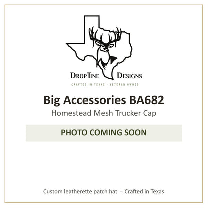 Photo coming soon: Big Accessories BA682 Homestead Mesh Trucker Cap
