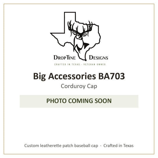 Photo coming soon: Big Accessories BA703 Corduroy Cap