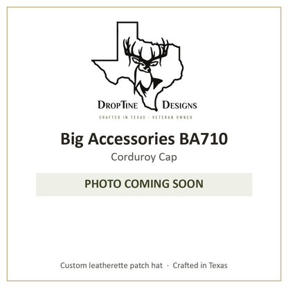 Photo coming soon: Big Accessories BA710 Corduroy Cap