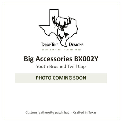 Photo coming soon: Big Accessories BX002Y Youth Brushed Twill Cap