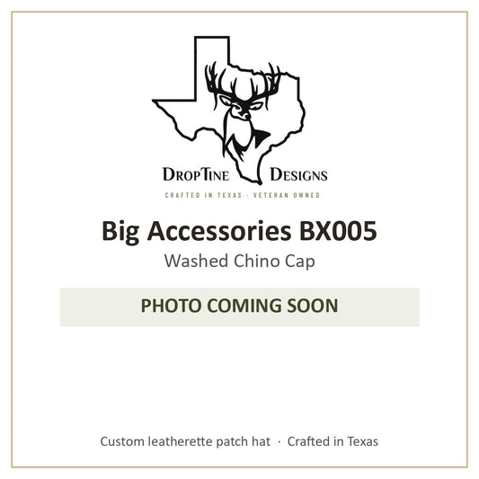 Photo coming soon: Big Accessories BX005 Washed Chino Cap