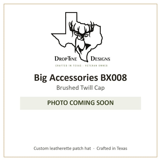 Photo coming soon: Big Accessories BX008 Brushed Twill Cap