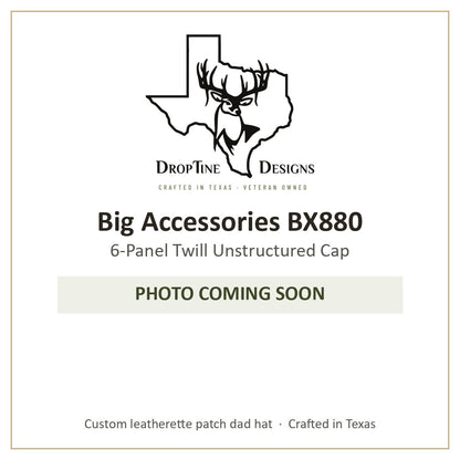 Photo coming soon: Big Accessories BX880 6-Panel Twill Unstructured Cap