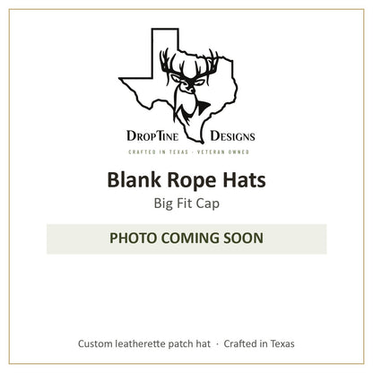 Photo coming soon: Blank Rope Hats Big Fit Cap