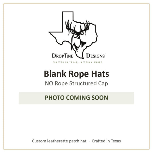 Photo coming soon: Blank Rope Hats NO Rope Structured Cap