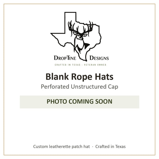 Photo coming soon: Blank Rope Hats Perforated Unstructured Cap