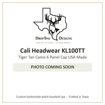 Photo coming soon: Cali Headwear KL100TT Tiger Tan Camo 6 Panel Cap USA Made