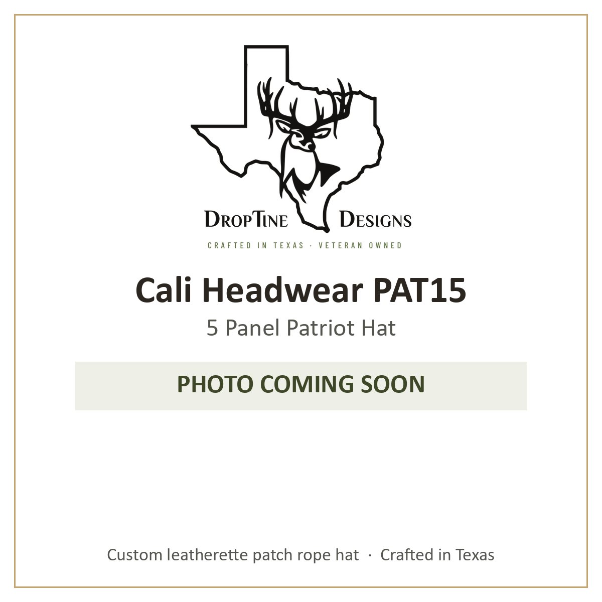 Photo coming soon: Cali Headwear PAT15 5 Panel Patriot Hat
