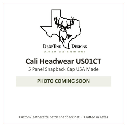Photo coming soon: Cali Headwear US01CT 5 Panel Snapback Cap USA Made