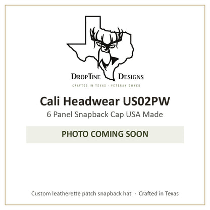 Photo coming soon: Cali Headwear US02PW 6 Panel Snapback Cap USA Made