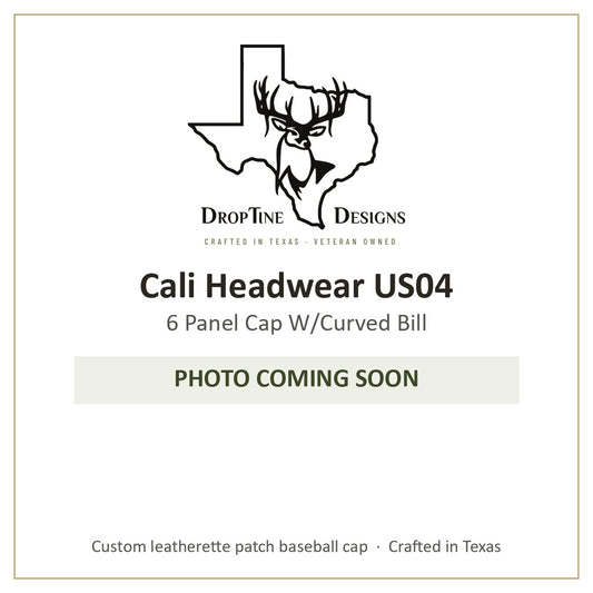 Photo coming soon: Cali Headwear US04 6 Panel Cap W/Curved Bill