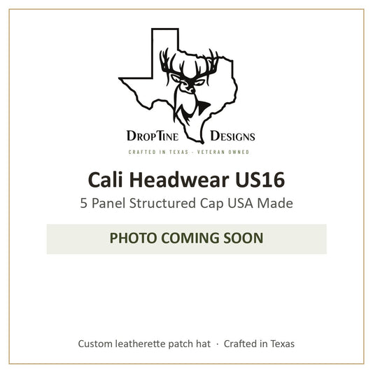 Photo coming soon: Cali Headwear US16 5 Panel Structured Cap USA Made