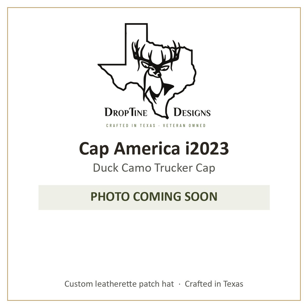 Photo coming soon: Cap America i2023 Duck Camo Trucker Cap