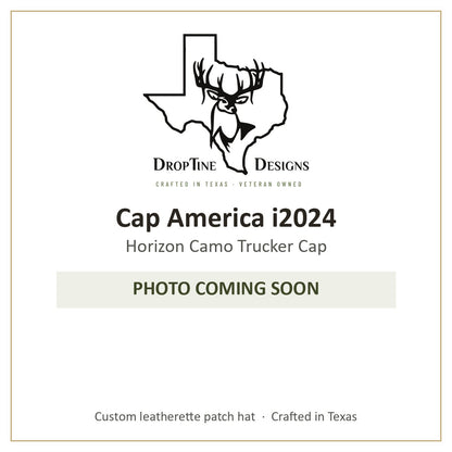 Photo coming soon: Cap America i2024 Horizon Camo Trucker Cap