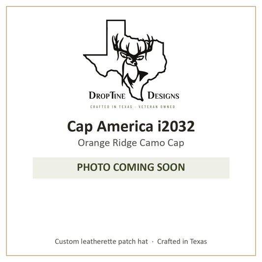 Photo coming soon: Cap America i2032 Orange Ridge Camo Cap