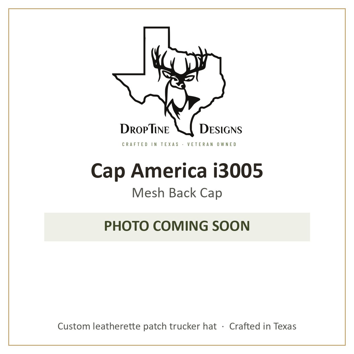 Photo coming soon: Cap America i3005 Mesh Back Cap