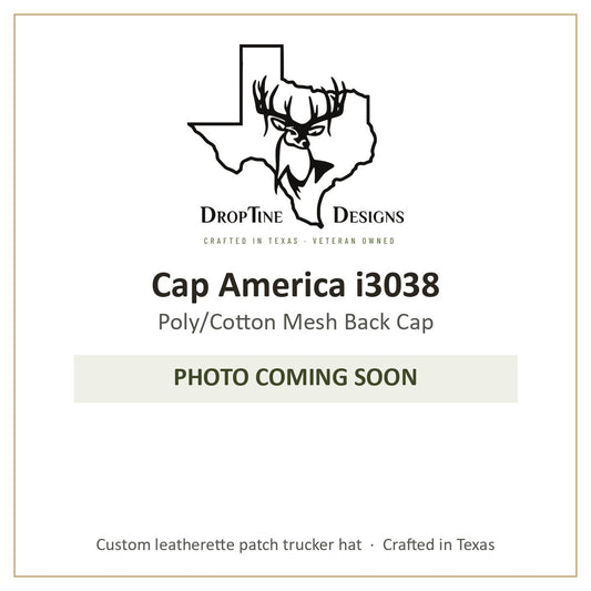 Photo coming soon: Cap America i3038 Poly/Cotton Mesh Back Cap