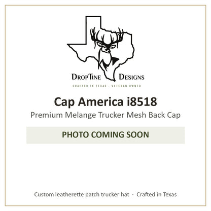 Photo coming soon: Cap America i8518 Premium Melange Trucker Mesh Back Cap