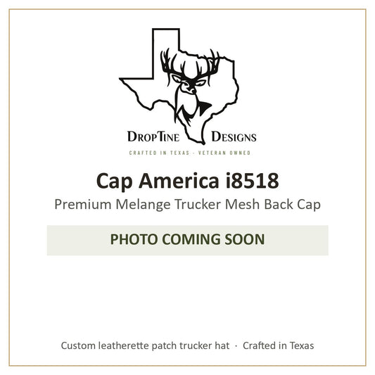 Photo coming soon: Cap America i8518 Premium Melange Trucker Mesh Back Cap