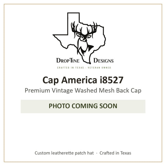 Photo coming soon: Cap America i8527 Premium Vintage Washed Mesh Back Cap
