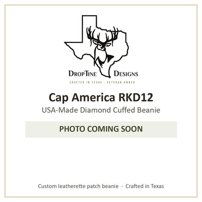 Photo coming soon: Cap America RKD12 USA-Made Diamond Cuffed Beanie