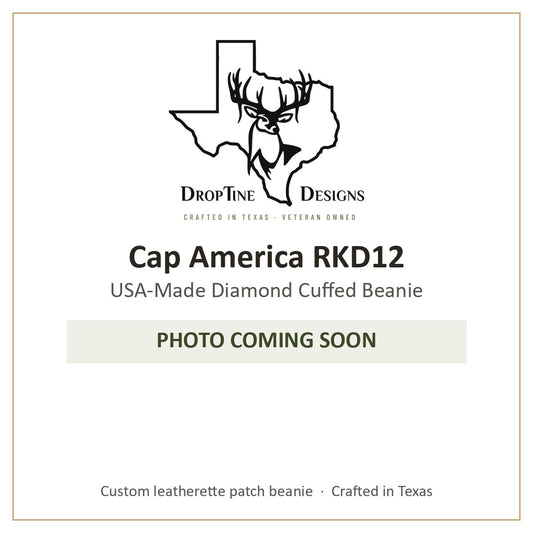 Photo coming soon: Cap America RKD12 USA-Made Diamond Cuffed Beanie