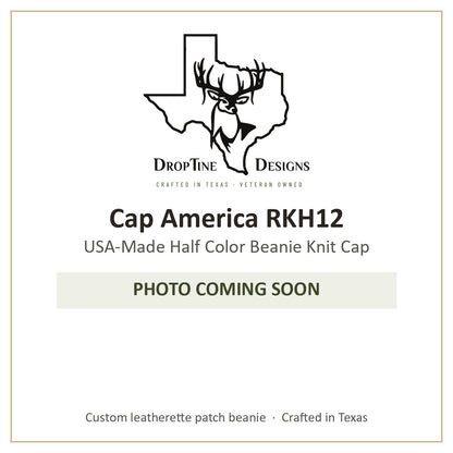 Photo coming soon: Cap America RKH12 USA-Made Half Color Beanie Knit Cap