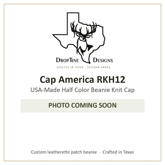 Photo coming soon: Cap America RKH12 USA-Made Half Color Beanie Knit Cap